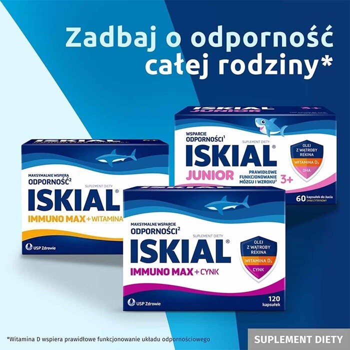 Iskial Olej z wątroby rekina kapsułki, 120 szt.