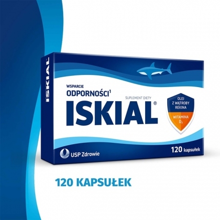 Iskial Olej z wątroby rekina 250 mg 120 kapsułek / Olej  z wątroby rekina