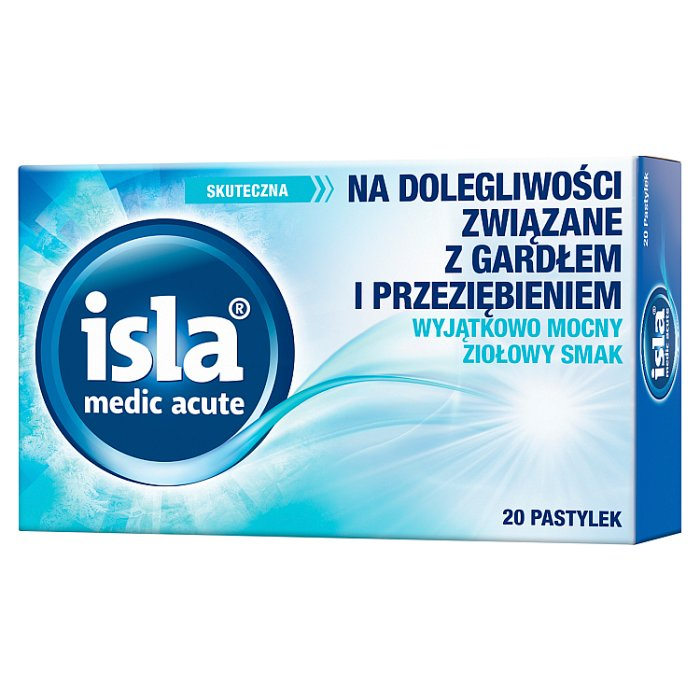 Isla Medic Acute smak ziołowy 20 pastylek