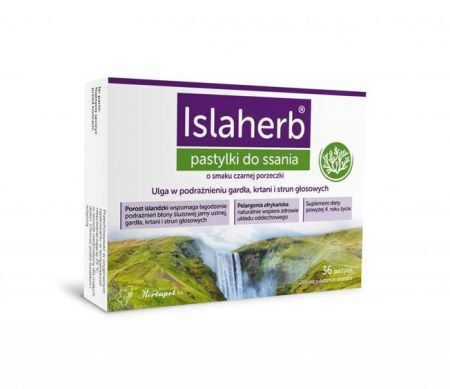 Islaherb 36 pastylek do ssania czarna porzeczka