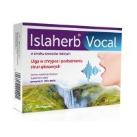 Islaherb Vocal pastylki do ssania o smaku owoców leśnych, 36 szt.