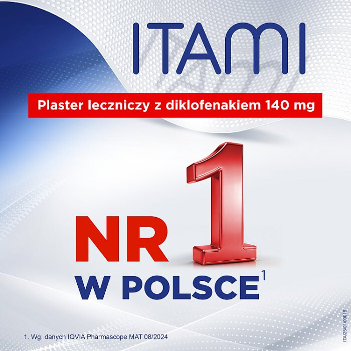 Itami 140 mg plastry lecznicze i przecwbólowe, 10 szt.