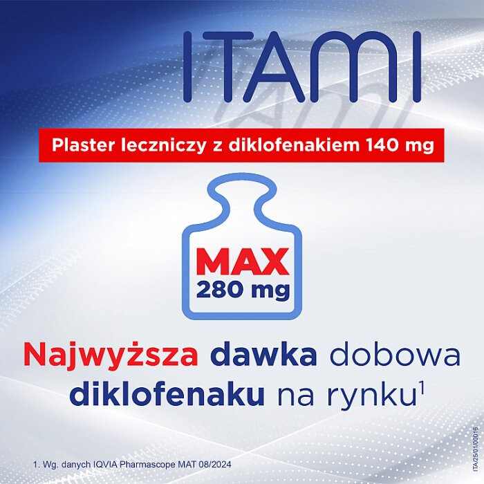 Itami 140 mg plastry lecznicze i przecwbólowe, 10 szt.