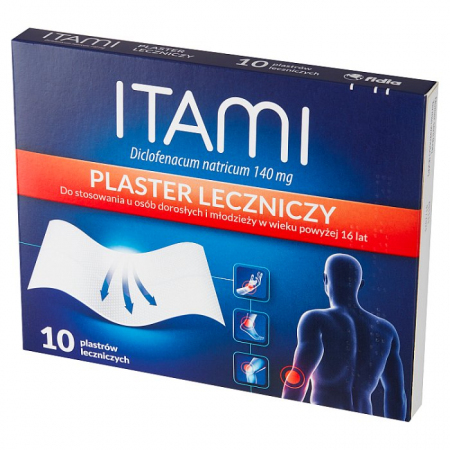 Itami 140 mg plastry lecznicze i przecwbólowe, 10 szt.