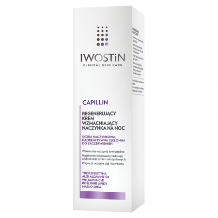 Iwostin Capillin Regenerujący krem wzmacniający naczynka na noc, 50 ml