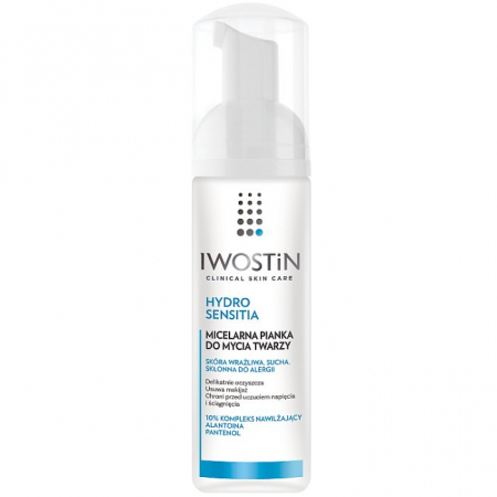 IWOSTIN hydro SENSITIA Micelarna pianka do mycia twarzy 165 ml