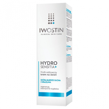 IWOSTIN HYDRO SENSITIA+  Multi-odżywczy krem na dzień 50 ml / Skóra bardzo sucha i wrażliwa