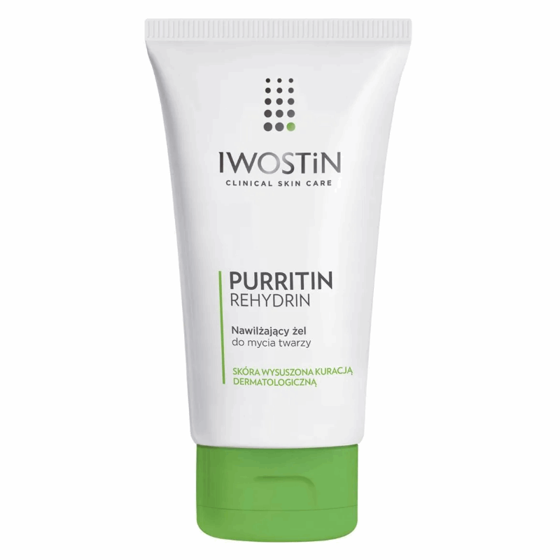 Iwostin Purritin Rehydrin Nawilżający żel oczyszczający do twarzy, 150 ml