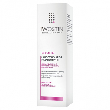 IWOSTIN ROSACIN Łagodzący krem na dzień SPF 15  40 ml