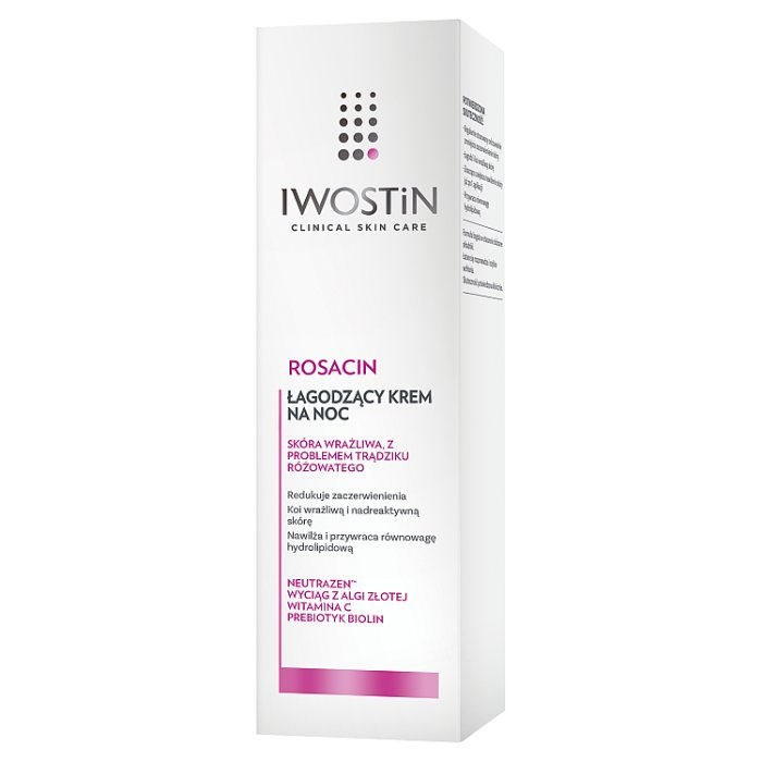 Iwostin Rosacin łagodzący krem na noc, 40 ml
