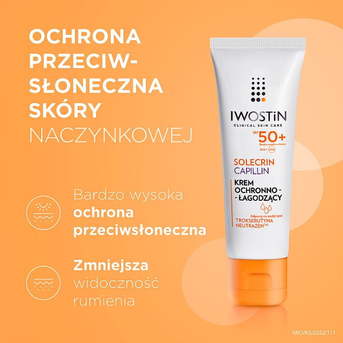 Iwostin Solecrin Capillin krem ochronny SPF50+, 50 ml