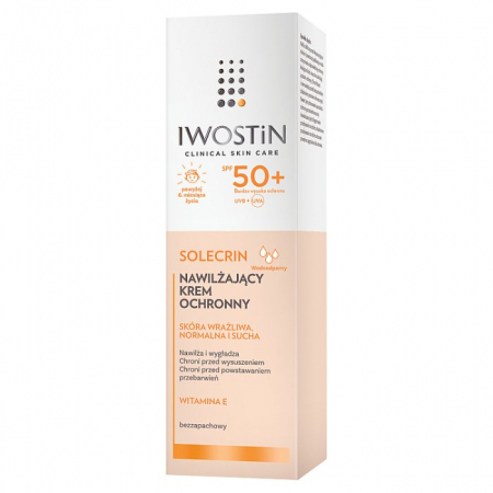 IWOSTIN SOLECRIN Krem ochronny SPF50+ 50 ml / Skóra wrażliwa, normalna i mieszana