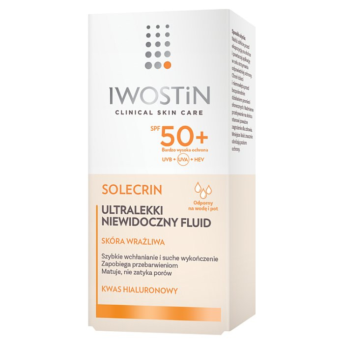 Iwostin Solecrin Ultralekki niewidoczny fluid SPF 50+, 40 ml