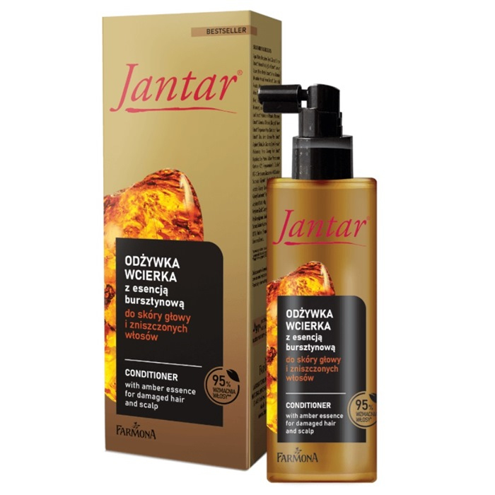 Jantar odżywka-wcierka z esencją bursztynową do włosów zniszczonych, 100 ml