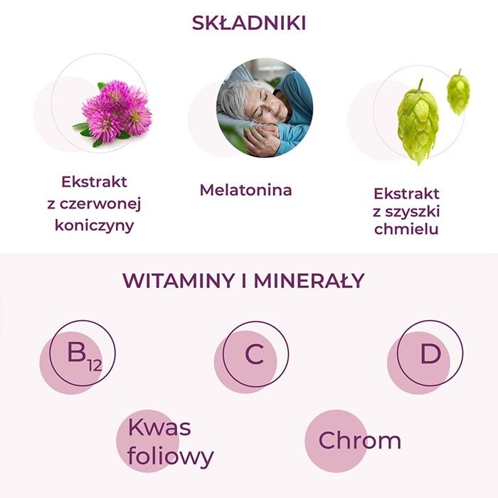 Jasnum kapsułki na objawy menopauzy na dzień i na noc, 30 + 30 szt.