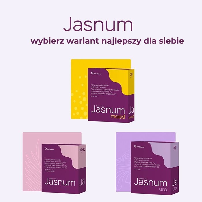 Jasnum kapsułki na objawy menopauzy na dzień i na noc, 30 + 30 szt.