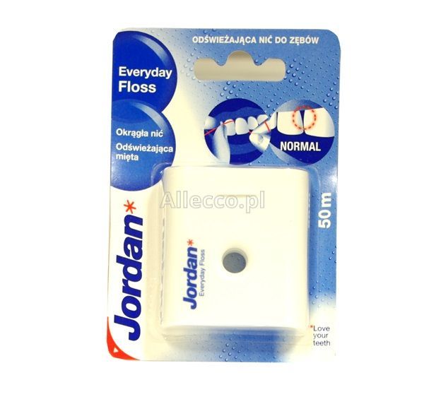 JORDAN EVERYDAY FLOSS Nić do zębów, okrągła, miętowa 50 m