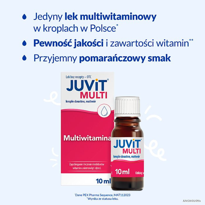 Juvit Multi krople 10 ml / Witaminy dla dzieci