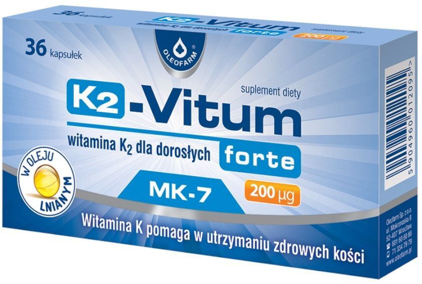 K2-Vitum Forte 200 ug kapsułki, 36 szt.