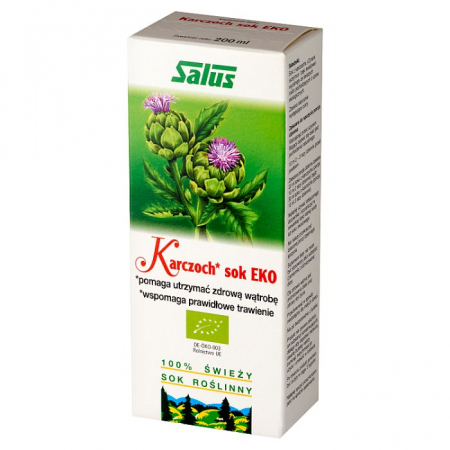 Karczoch EKO świeży sok roślinny 200 ml
