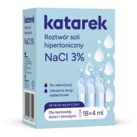 Katarek NaCl 3% hipertoniczny roztwór w ampułkach 4 ml, 18 szt.