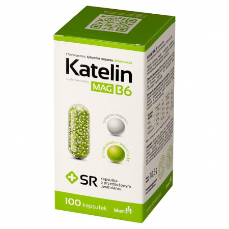 Katelin MAG B6 100 kapsułek o przedłużonym uwalnianiu