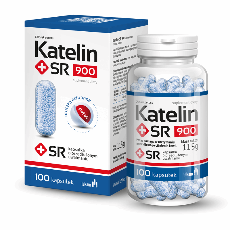 Katelin+SR 900 kapsułki o przedłużonym uwalnianiu, 100 szt.