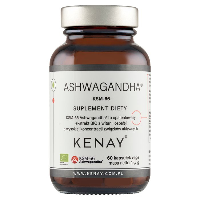 Kenay KSM-66 Ashwagandha Bio kapsułki, 60 szt.