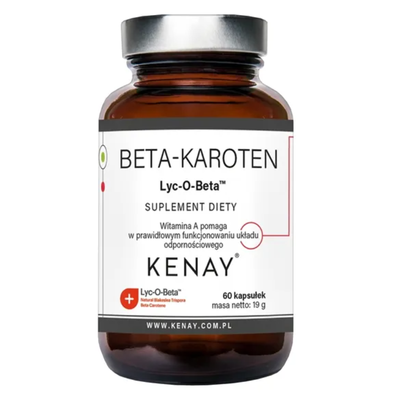 Kenay Beta-karoten Prowitamina A Lyc-O-Beta kapsułki, 60 szt.