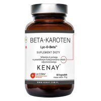 Kenay Beta-karoten Prowitamina A Lyc-O-Beta kapsułki, 60 szt.