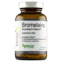 KENAY Bromelaina Bromelami Retard 60 kapsułek
