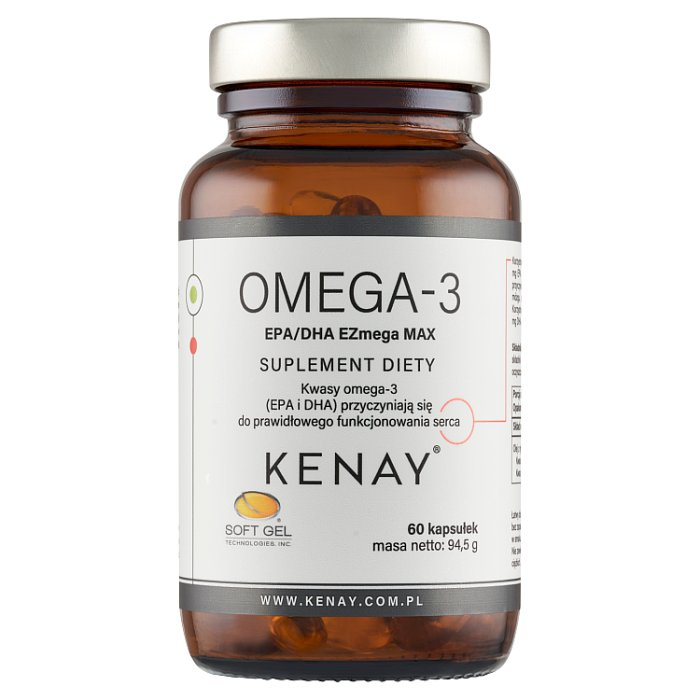 KENAY Omega-3 EPA/DHA EZmega MAX 60 kapsułek