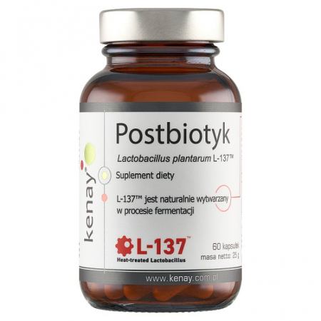 Kenay Postbiotyk Lactobacillus plantarum L-137 kapsułki, 60 szt.