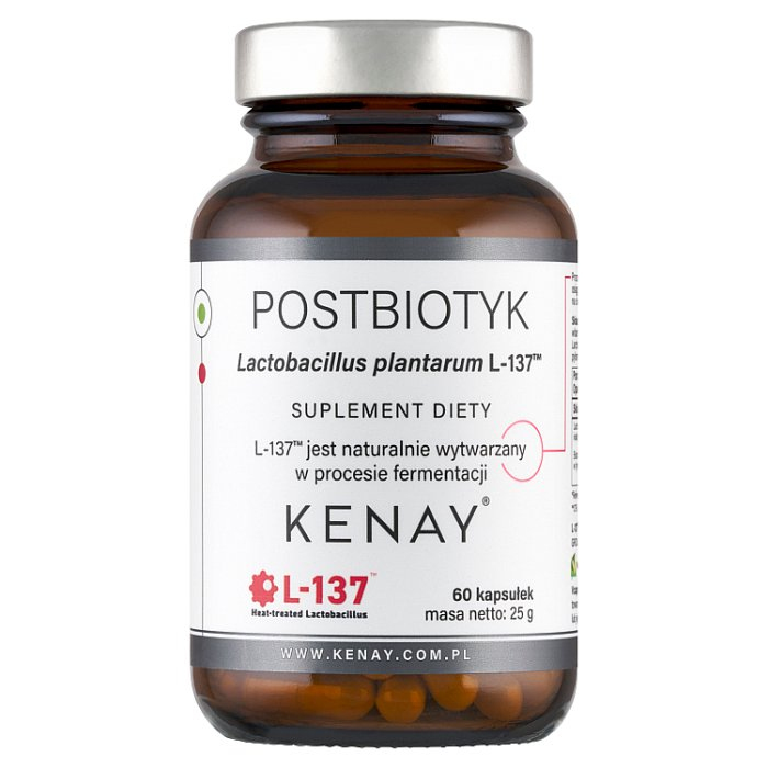 Kenay Postbiotyk Lactobacillus plantarum L-137 kapsułki, 60 szt.