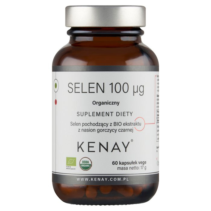 KENAY Selen organiczny 100 mcg 60 kapsułek