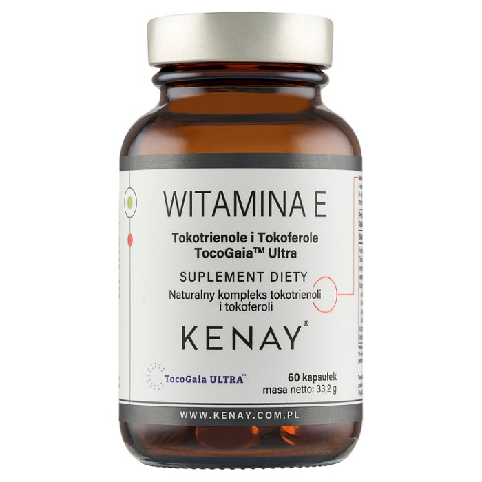 KENAY Witamina E Tokotrienole i Tokoferole TocoGaia™ Ultra 60 kapsułek