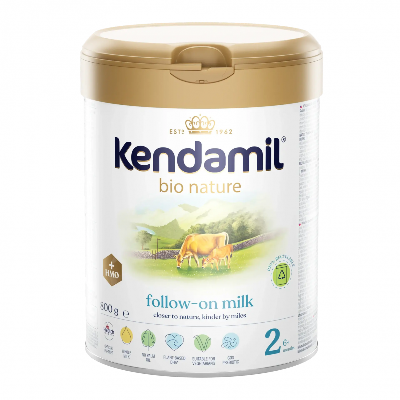 Kendamil Bio Nature 2 HMO+ mleko następne dla niemowląt po 6. miesiącu życia, 800 g