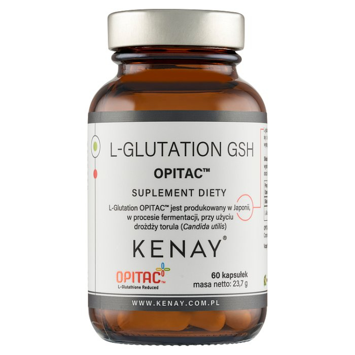 Kenlay L-Glutation GSH Opitac kapsułki na odporność i stany zapalne, 60 szt.