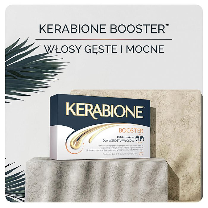 Kerabione Booster kapsułki na wzrost włosów, 30 szt.