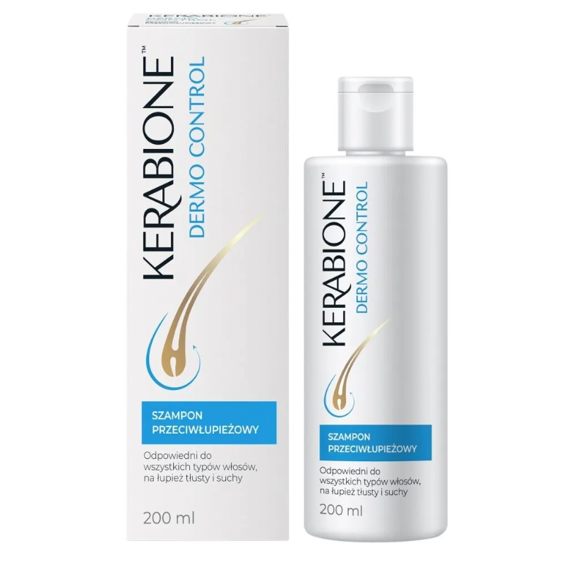 Kerabione Dermo Control Szampon przeciwłupieżowy, 200 ml