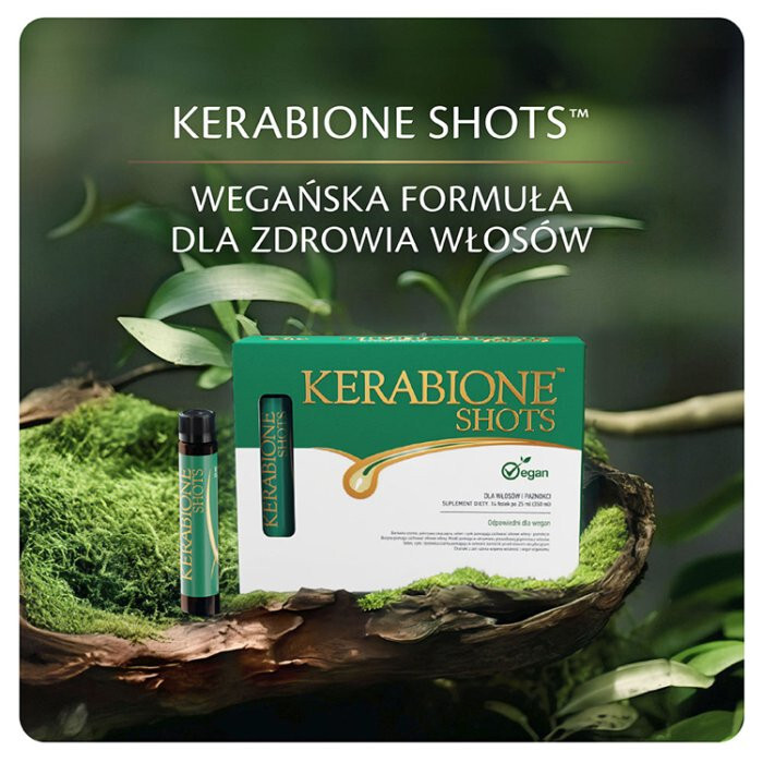 Kerabione Shots płyn do picia dla włosów i paznokci fiolki, 14 x 25 ml