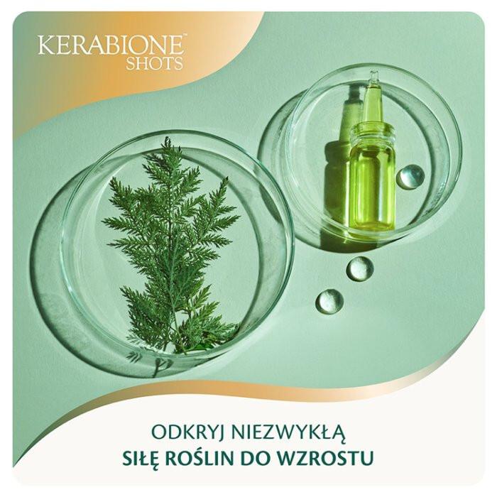 Kerabione Shots płyn do picia dla włosów i paznokci fiolki, 14 x 25 ml