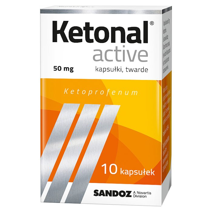 Ketonal Active 50 mg kapsułki twarde, 10 szt.