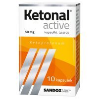 Ketonal Active 50 mg kapsułki twarde, 10 szt.
