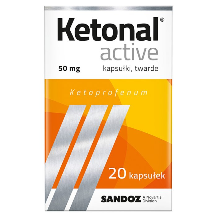Ketonal Active 50 mg kapsułki twarde, 20 szt.