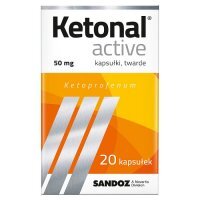 Ketonal Active 50 mg kapsułki twarde, 20 szt.