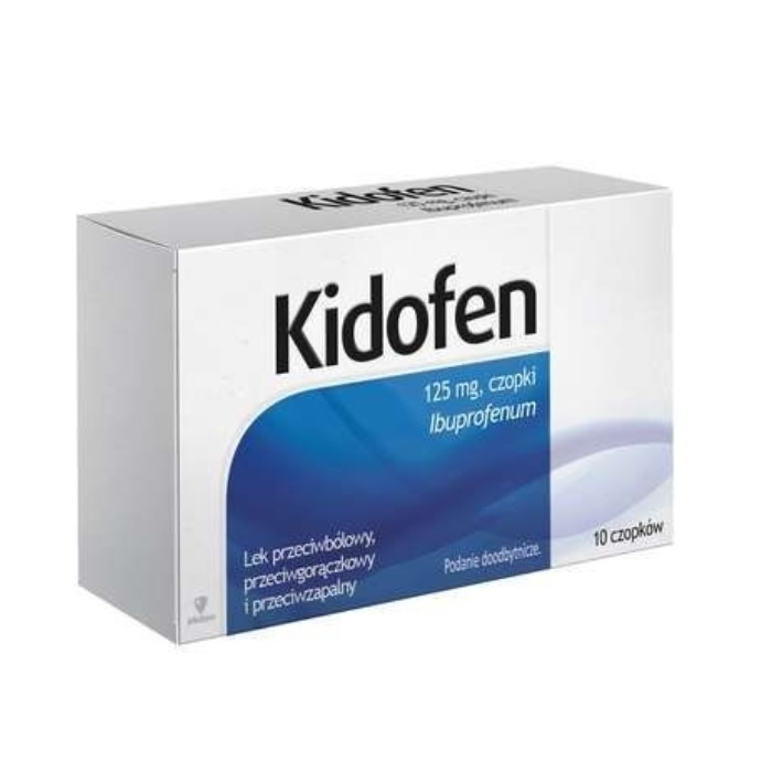 Kidofen 125 mg czopki przeciwbólowe, 10 szt.
