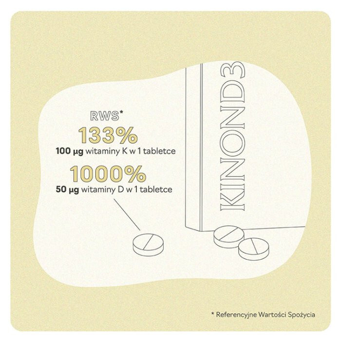 Kinon D3 2000 j.m. K2 MK-7 100 mcg 30 tabletek