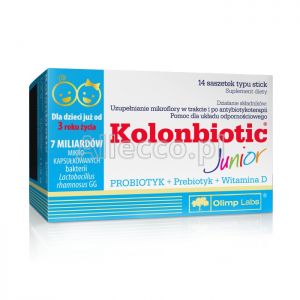 Kolonbiotic junior 14 saszetek z proszkiem do sporządzenia roztworu