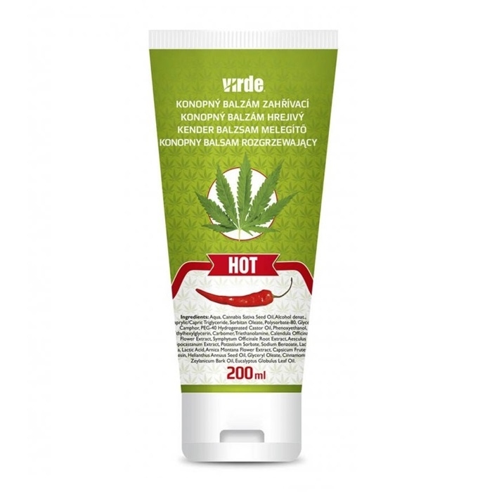 Konopny balsam rozgrzewający, 200 ml